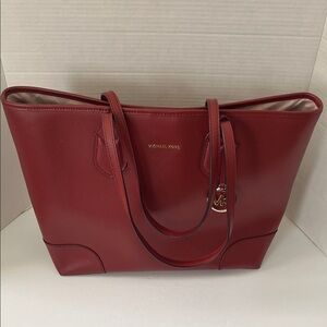 Michael Kors Brandy Red Tote Bag